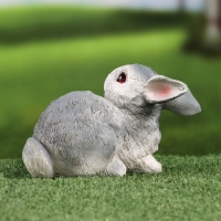 Садовая фигура "Зайка игрун" 14х7х11см /// МИКС Садовая фигура "Зайка игрун" 14х7х11см /// МИКС