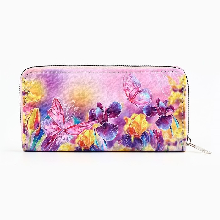 Кошелек кожзам Кошелек кожзам "Бабочки" 19*10 см