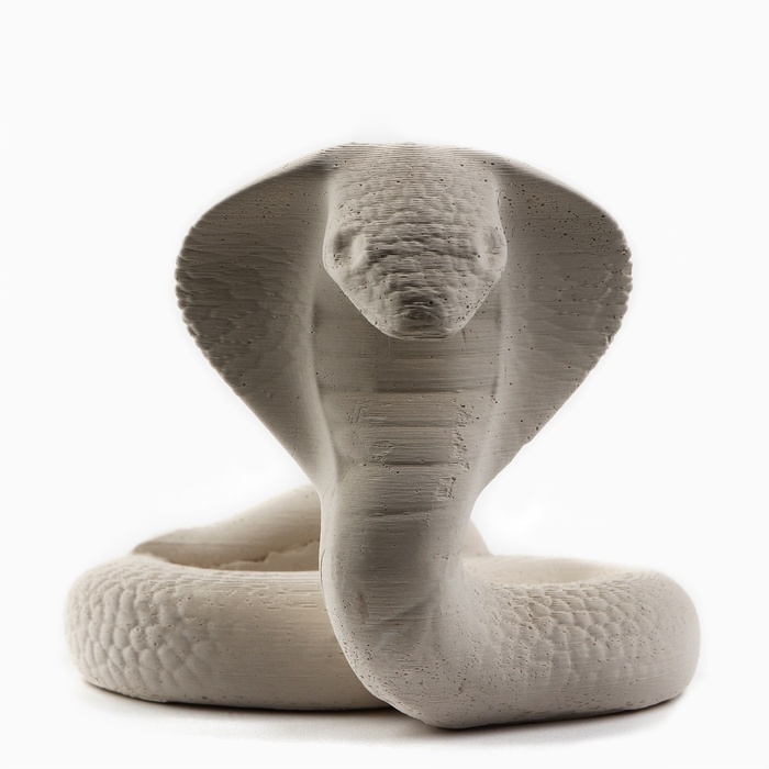 Подставка для телефона новогодний сувенир &laquo;Новый год: Кобра&raquo;, белая&raquo;