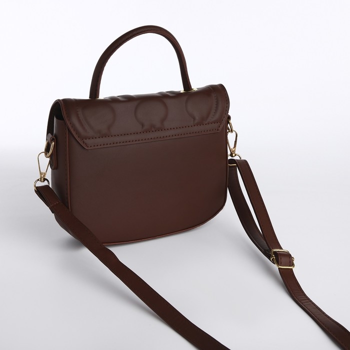 Сумка молодёжная на магните, цвет коричневый Сумка молодёжная на магните, цвет коричневый