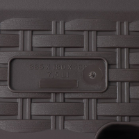 Ящик балконный &laquo;Ротанг&raquo;, 38,5 см, цвет коричневый