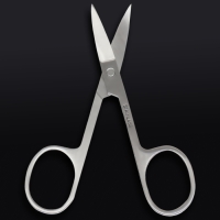 Ножницы маникюрные «Premium», загнутые, широкие, 9 см, на блистере, цвет серебристый Ножницы маникюрные «Premium», загнутые, широкие, 9 см, на блистере, цвет серебристый