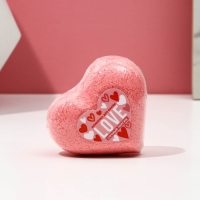 Бомбочка для ванны Love, 130 г, аромат сочного персика, ЧИСТОЕ СЧАСТЬЕ Бомбочка для ванны Love, 130 г, аромат сочного персика, ЧИСТОЕ СЧАСТЬЕ