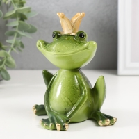 Сувенир полистоун лак "Лягушка-царевна" 11,5х10,5х7 см