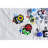 Развивающая игрушка по методике Г. Домана карточки на кольце «Зверята», 5 шт., Крошка Я Развивающая игрушка по методике Г. Домана карточки на кольце «Зверята», 5 шт., Крошка Я