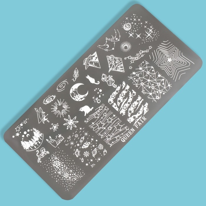 Диск для стемпинга металлический &laquo;Звёздная ночь&raquo;, 12 &times; 6 см