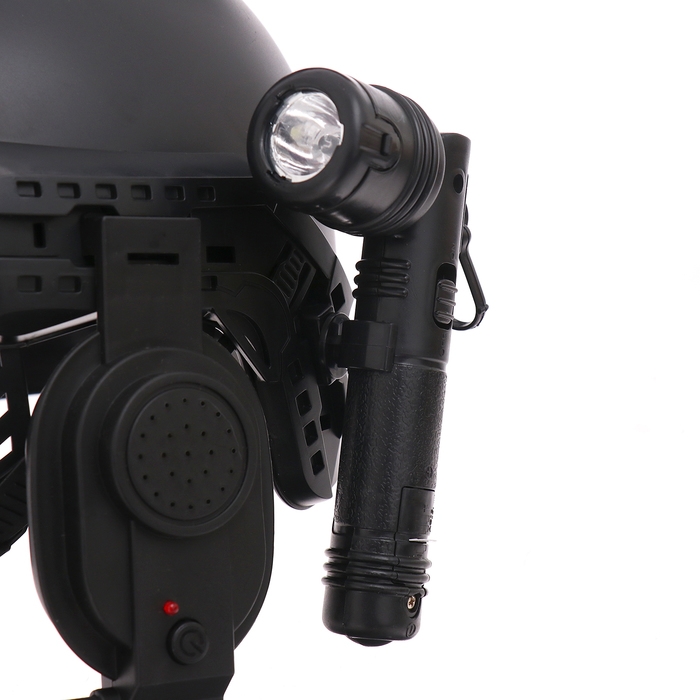 Шлем полицейского &laquo;Супер агент&raquo;, световые и звуковые эффекты, работает от батареек