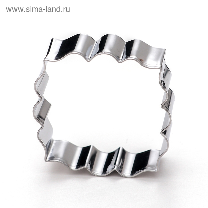 Набор форм для печенья &laquo;Рамка с орнаментом&raquo;, 4 шт, цвет серебристый