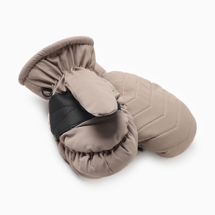 Варежки зимние детские MINAKU, цвет бежевый, 18см