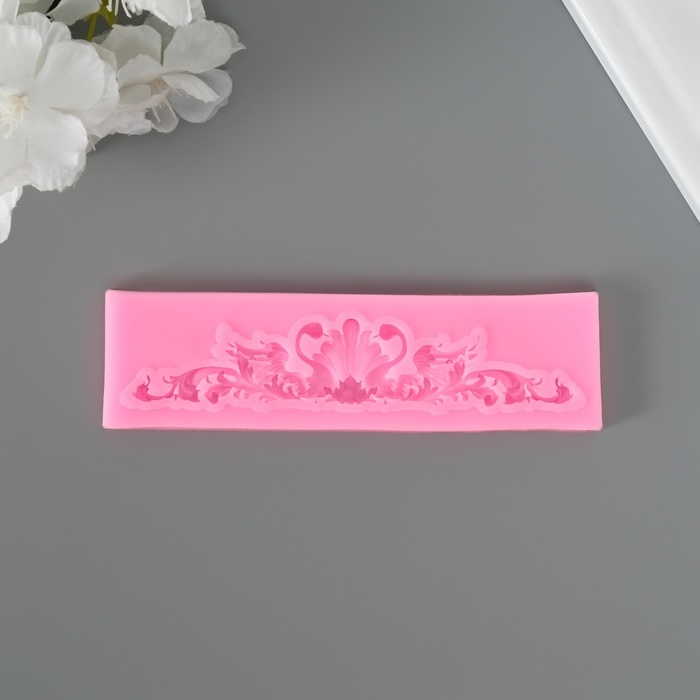 Молд силикон Молд силикон "Узор с лебедями" 0,5х12,9х3,5см