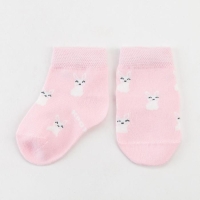 Носки детские Крошка Я &laquo;Зайчики&raquo;, цвет розовый, 8-10 см
