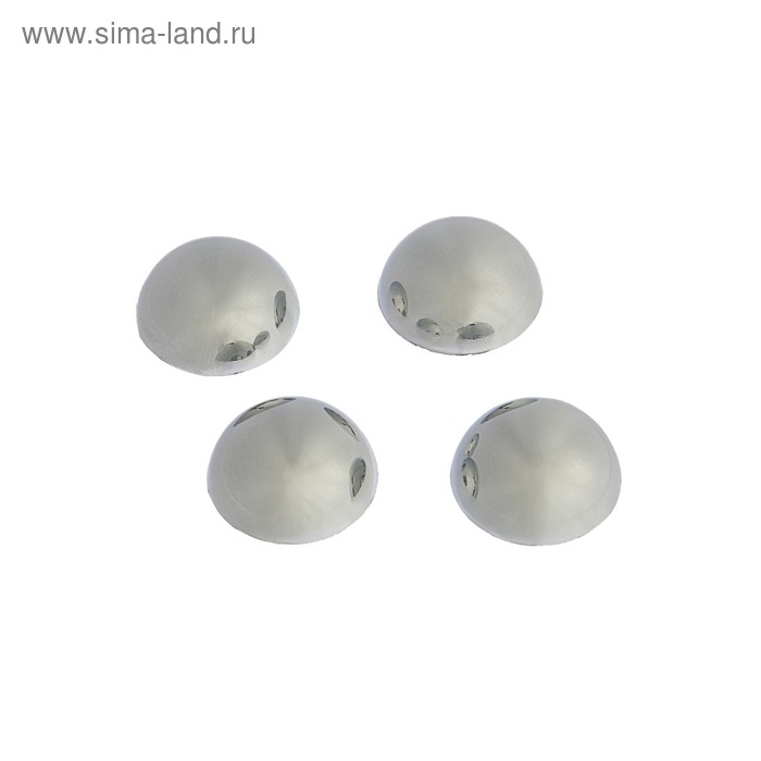 Зеркалодержатель "Полусфера", d=23 мм, цвет хром, 4 шт.