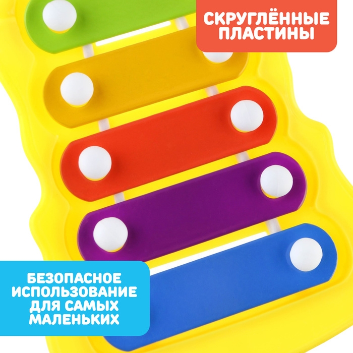 Металлофон фигурный «Смешарики», цвета МИКС Металлофон фигурный «Смешарики», цвета МИКС