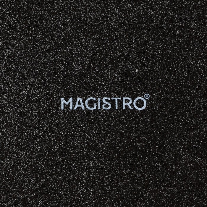 Набор тарелок фарфоровых Magistro Carbon, 21&times;18,5 см, 2 шт, цвет чёрный