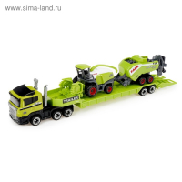 Грузовик металлический &laquo;Ферма&raquo; с трактором, МИКС