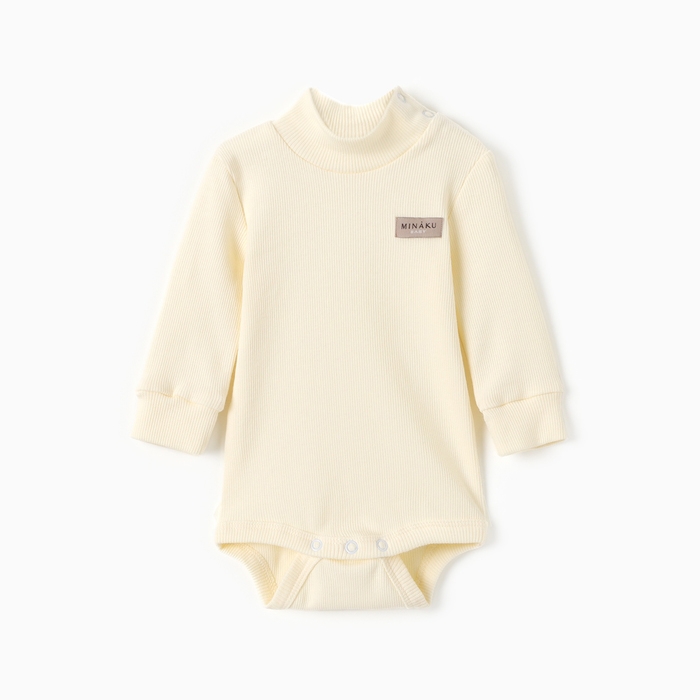 Боди-водолазка детская MINAKU, цвет айвори, рост 80-86 см Боди-водолазка детская MINAKU, цвет айвори, рост 80-86 см
