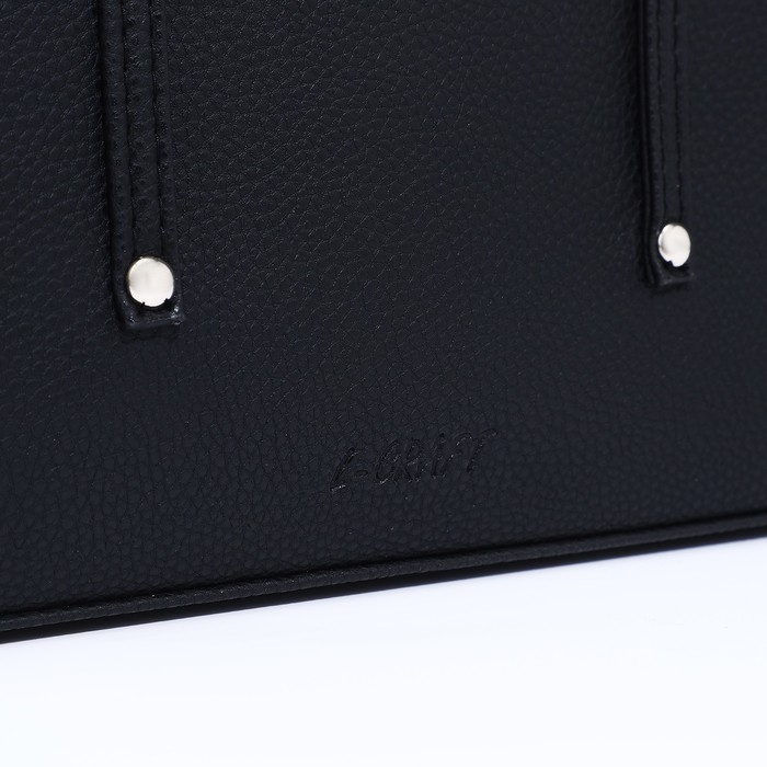 Сумка тоут L-Craft на молнии, цвет чёрный Сумка тоут L-Craft на молнии, цвет чёрный