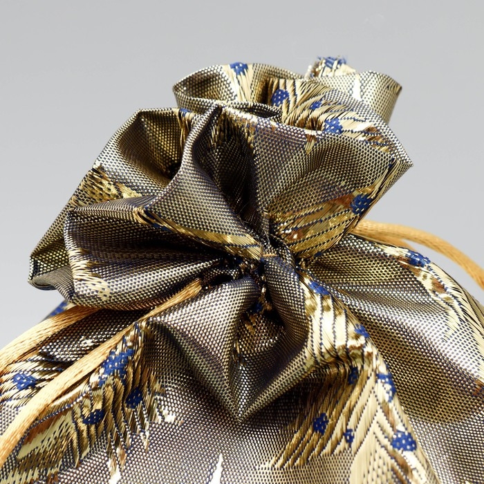 Мешочек подарочный парча &laquo;Новогодняя ночь&raquo;, 16 х 24 см +/- 1.5 см, Новый год