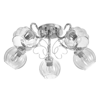 Люстра "Эшли" 5х40Вт Е27 Хром 55х55х20см Люстра "Эшли" 5х40Вт Е27 Хром 55х55х20см