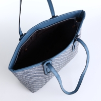 Сумка женская на молнии, средний размер, цвет голубой Сумка женская на молнии, средний размер, цвет голубой