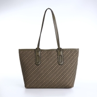 Сумка женская на молнии, средний размер, цвет зелёный