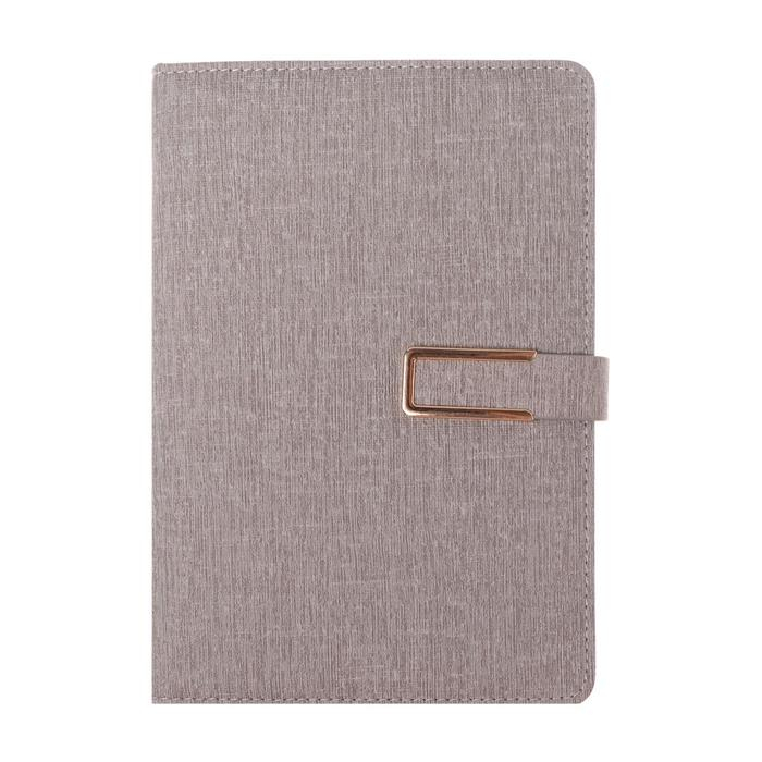 Органайзер А5, с хлястиком, 100 листов в линейку, обложка ПВХ, серый Органайзер А5, с хлястиком, 100 листов в линейку, обложка ПВХ, серый