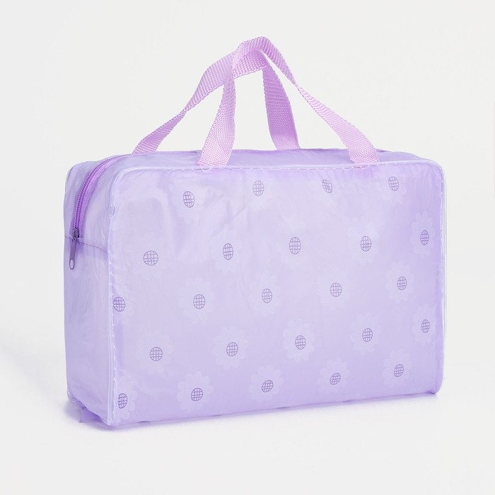 Косметичка на молнии, цвет сиреневый