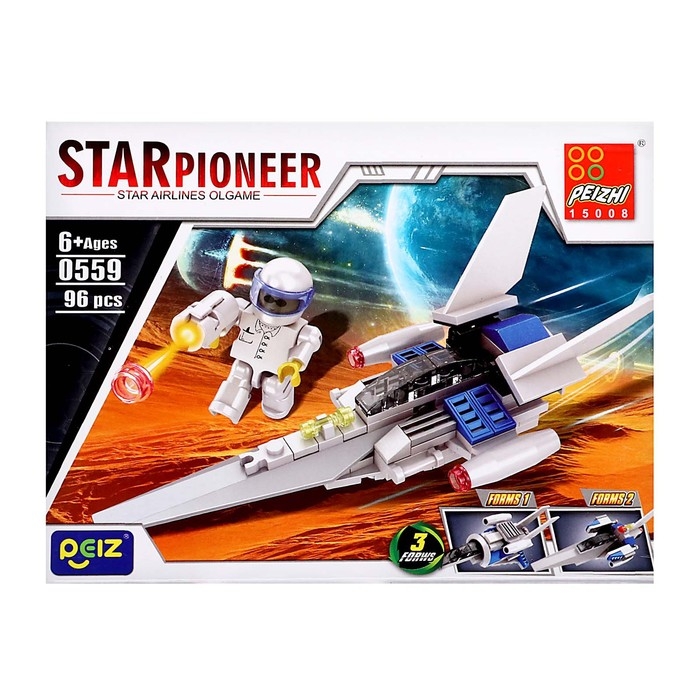 Конструктор Космос &laquo;Зонд-разведчик&raquo;, 3 в 1, 96 деталей