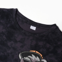 Футболка детская KAFTAN "Trendy" р.30 (98-104), серый тай-дай