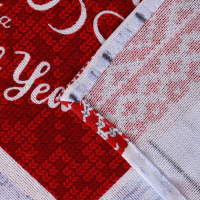 Скатерть новогодняя рогожка DomoVita &laquo;Чудеса&raquo; 150х150 см