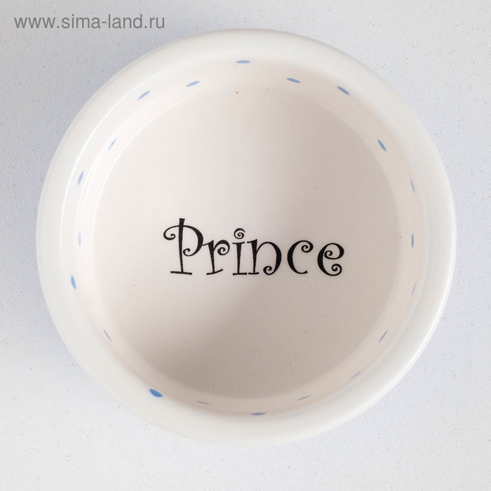 Миска керамическая Миска керамическая "Prince" 100 мл малая 8,5 х 3,5 см, голубая