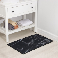 Коврик для дома Доляна «Мрамор», 50×80 см, цвет чёрный Коврик для дома Доляна «Мрамор», 50×80 см, цвет чёрный
