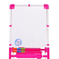 Мольберт двусторонний регулируется по высоте 1, цвет розовый Мольберт двусторонний регулируется по высоте 1, цвет розовый