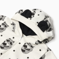 Комбинезон &laquo;Енот&raquo; Крошка Я, цвет белый, рост 80-86 см