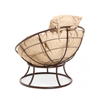 Кресло "Папасан" мини, с бежевой подушкой, 81х68х77см Кресло "Папасан" мини, с бежевой подушкой, 81х68х77см