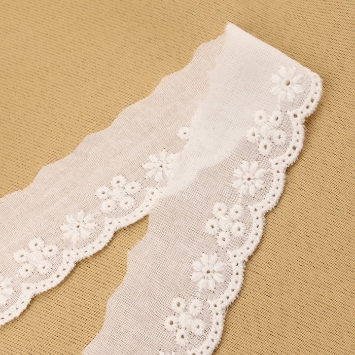 Кружево шитьё 30мм*15&plusmn;1ярд(13,7м&plusmn;1м) белый АУ