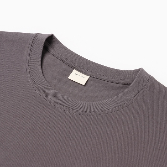 Футболка мужская MINAKU, цвет серый, размер 52-54