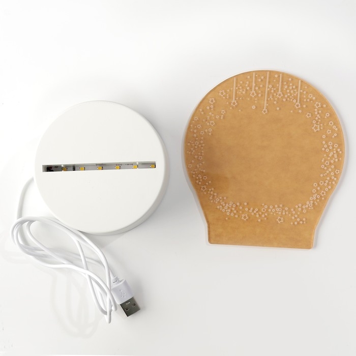 Световой планшет для рисования в темноте, круг, пластиковый Световой планшет для рисования в темноте, круг, пластиковый