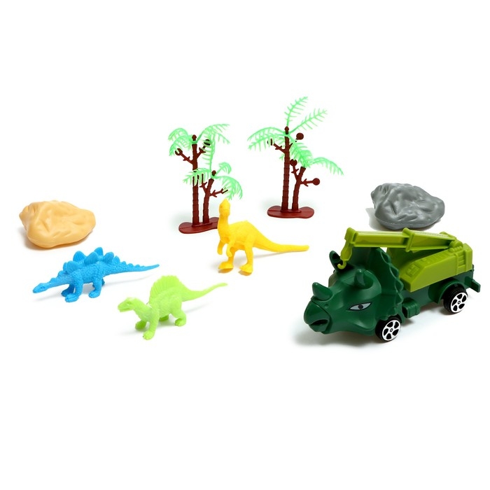 Грузовик «Парк животных», инерция, игровой набор, МИКС Грузовик «Парк животных», инерция, игровой набор, МИКС