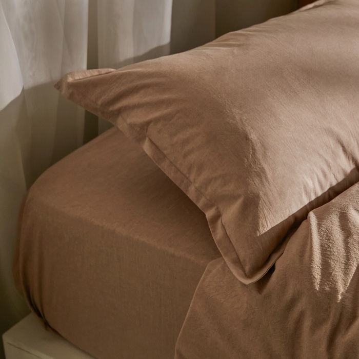 Простыня SL Home Простыня SL Home "Деним" 160*245 см, цв.бежевый, 100% жатый хлопок