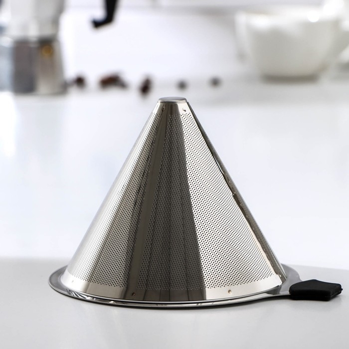 Воронка для кофе, 15&times;12,5&times;9 см, нержавеющая сталь
