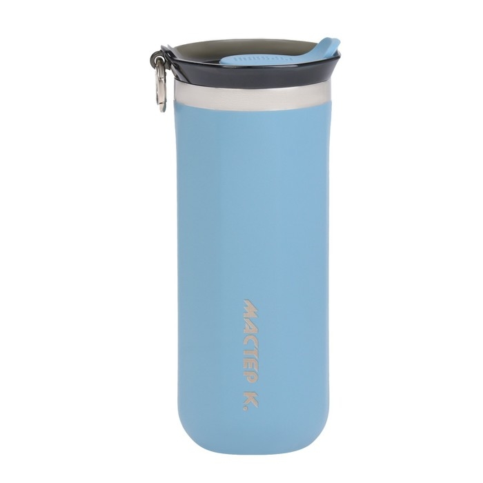 Термокружка, 450 мл, Sсhool Термокружка, 450 мл, Sсhool "Мастер К", сохраняет тепло до 6 ч, голубая