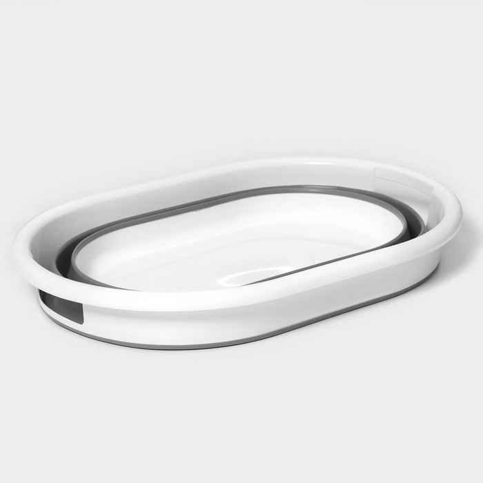 Таз складной Доляна, 39 л, 61,5×44×26,5 см, цвет серый Таз складной Доляна, 39 л, 61,5×44×26,5 см, цвет серый