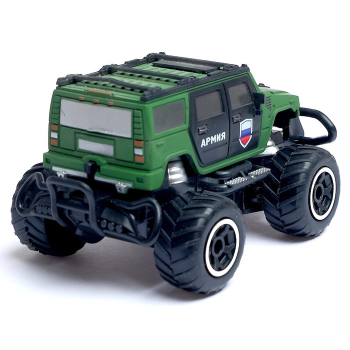 Джип &laquo;Армия&raquo;, радиоуправляемый, световые эффекты, работает от батареек, цвет зелёный