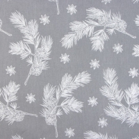 Дорожка Этель &laquo;Серебряные ветки&raquo;, 40х149 см, саржа 190 г/м2