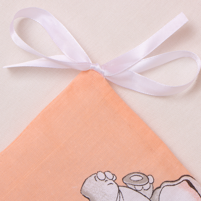 Бортик &laquo;Слонята&raquo;, 4 части (2 части: 30х60 см, 2 части: 30х120 см), цвет персик