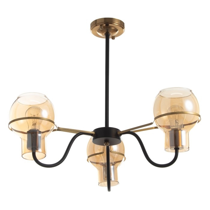 Люстра "Кэган" 3хE27 40Вт черный 68х68х46,5 см BayerLux