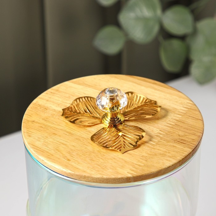 Менажница стеклянная трёхъярусная «Сердце», 500 мл, 12,2×27,5 см, цвет перламутровый Менажница стеклянная трёхъярусная «Сердце», 500 мл, 12,2×27,5 см, цвет перламутровый