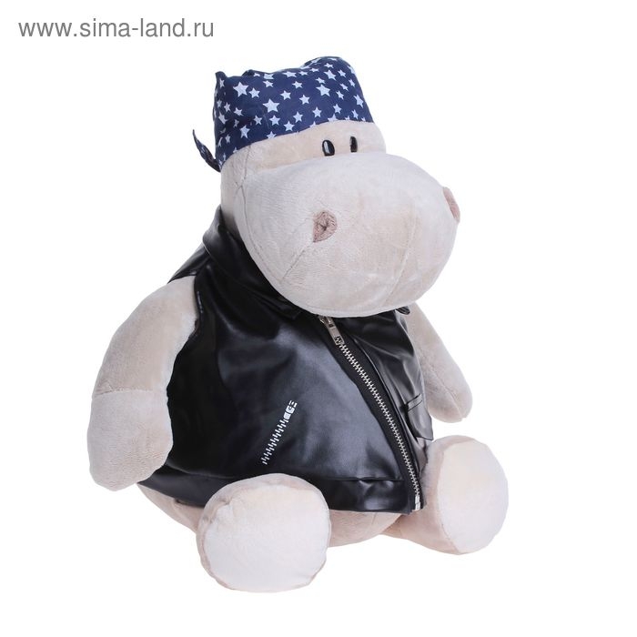 Мягкая игрушка &laquo;Бегемот Байкер&raquo;