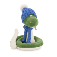 Новый год! Мягкая игрушка «Змей Сёма», в синей шапке, 20 см Новый год! Мягкая игрушка «Змей Сёма», в синей шапке, 20 см
